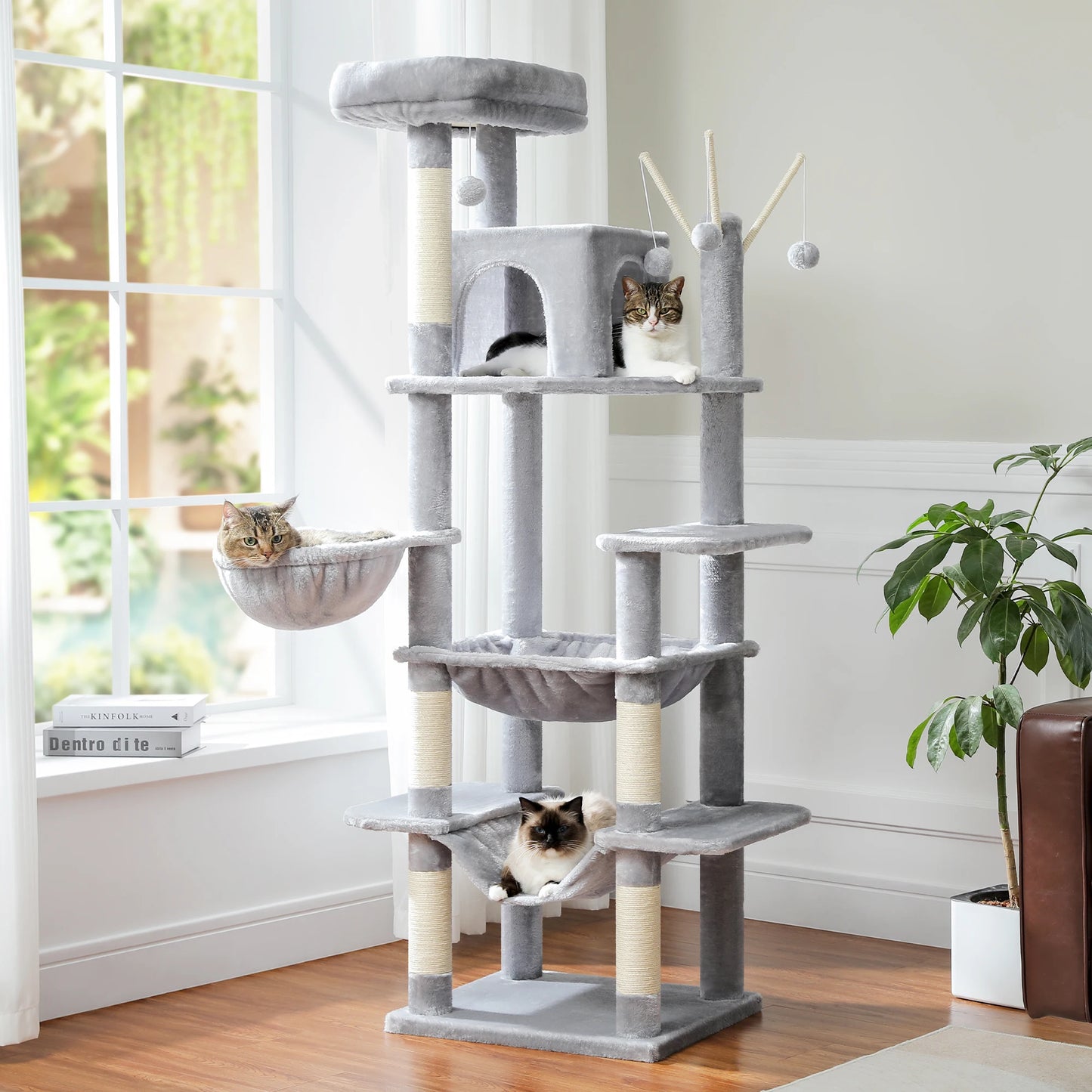 Large Cat Tower for Indoor Cats