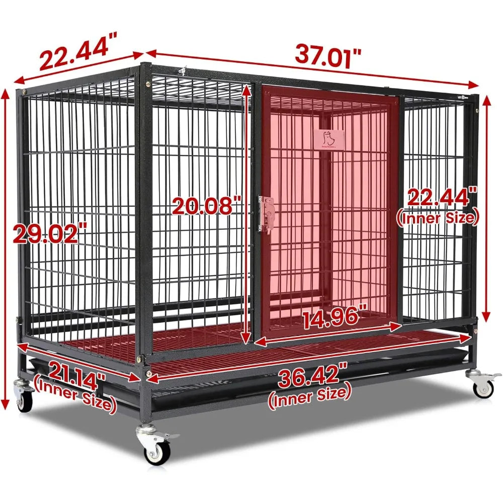 Folding Collapsible Heavy Duty Dog Crate