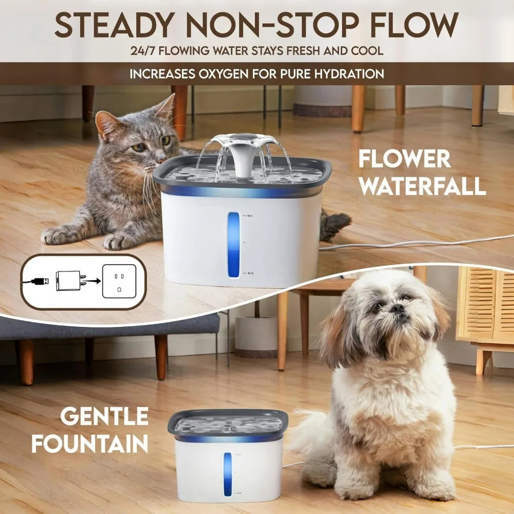 95oz/2.8L Pet Fountain, Automatic Water Fountain