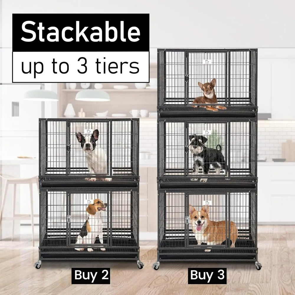 Folding Collapsible Heavy Duty Dog Crate