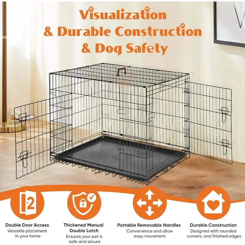 Double Door Folding Wire Cage