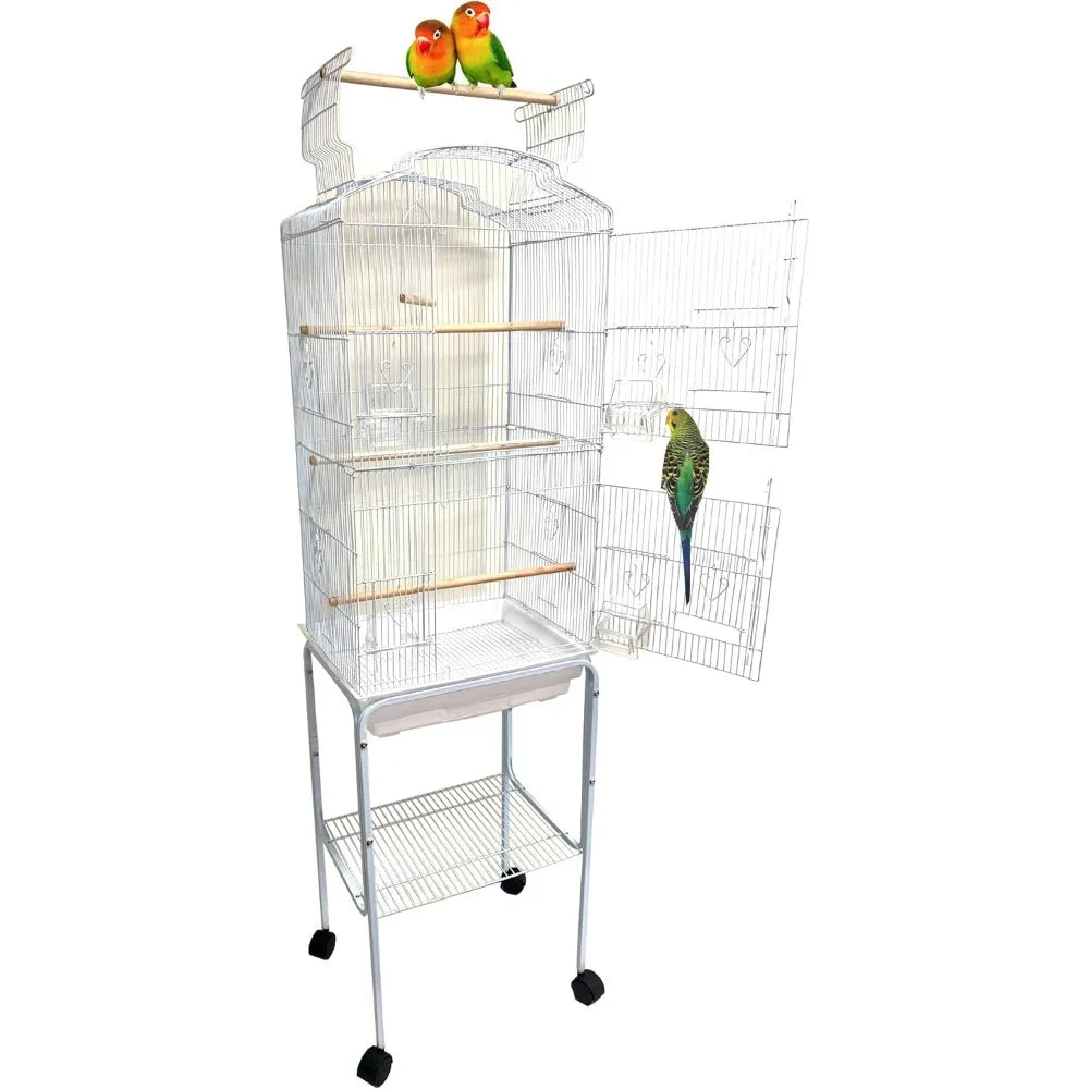 Large Birdcage with Detachable Rolling Stand