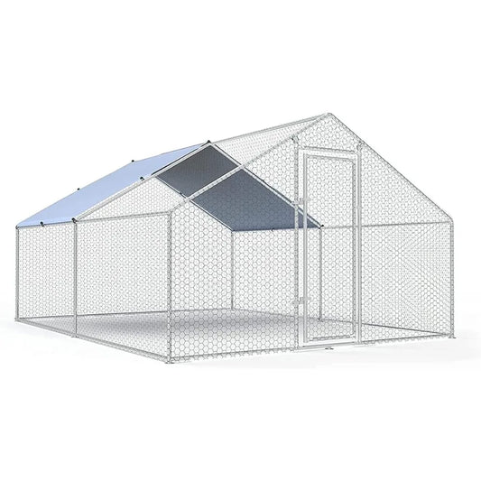 Large Metal Chicken Coop, Walk-in Chicken Run