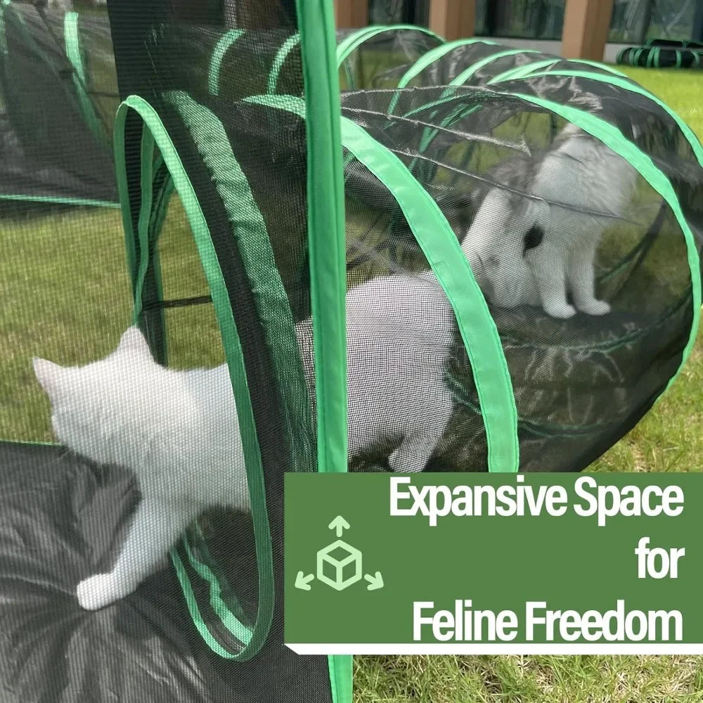 6-in-1 Outdoor Cat Play Tents and Tunnels