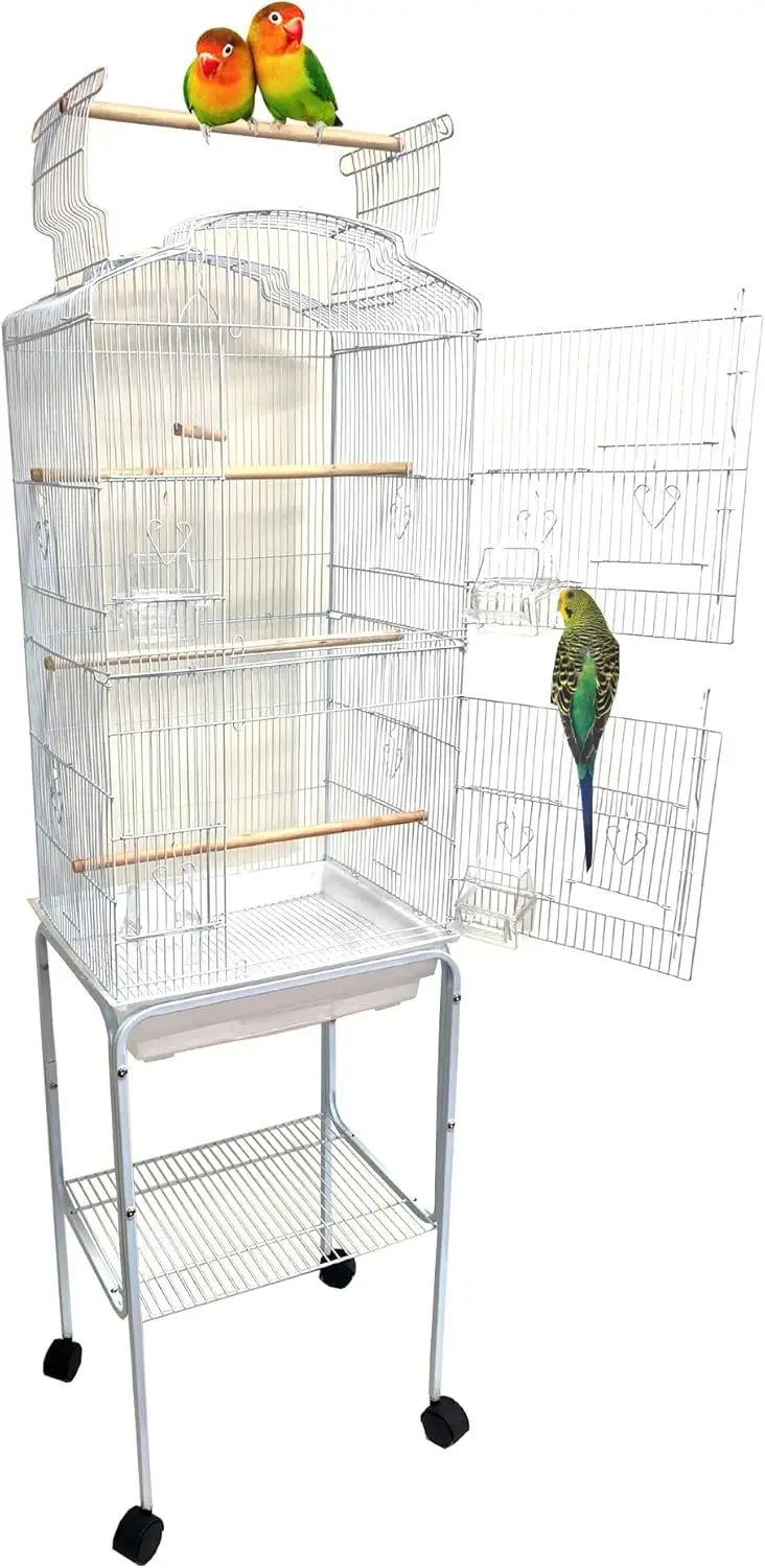 Large Birdcage with Detachable Rolling Stand