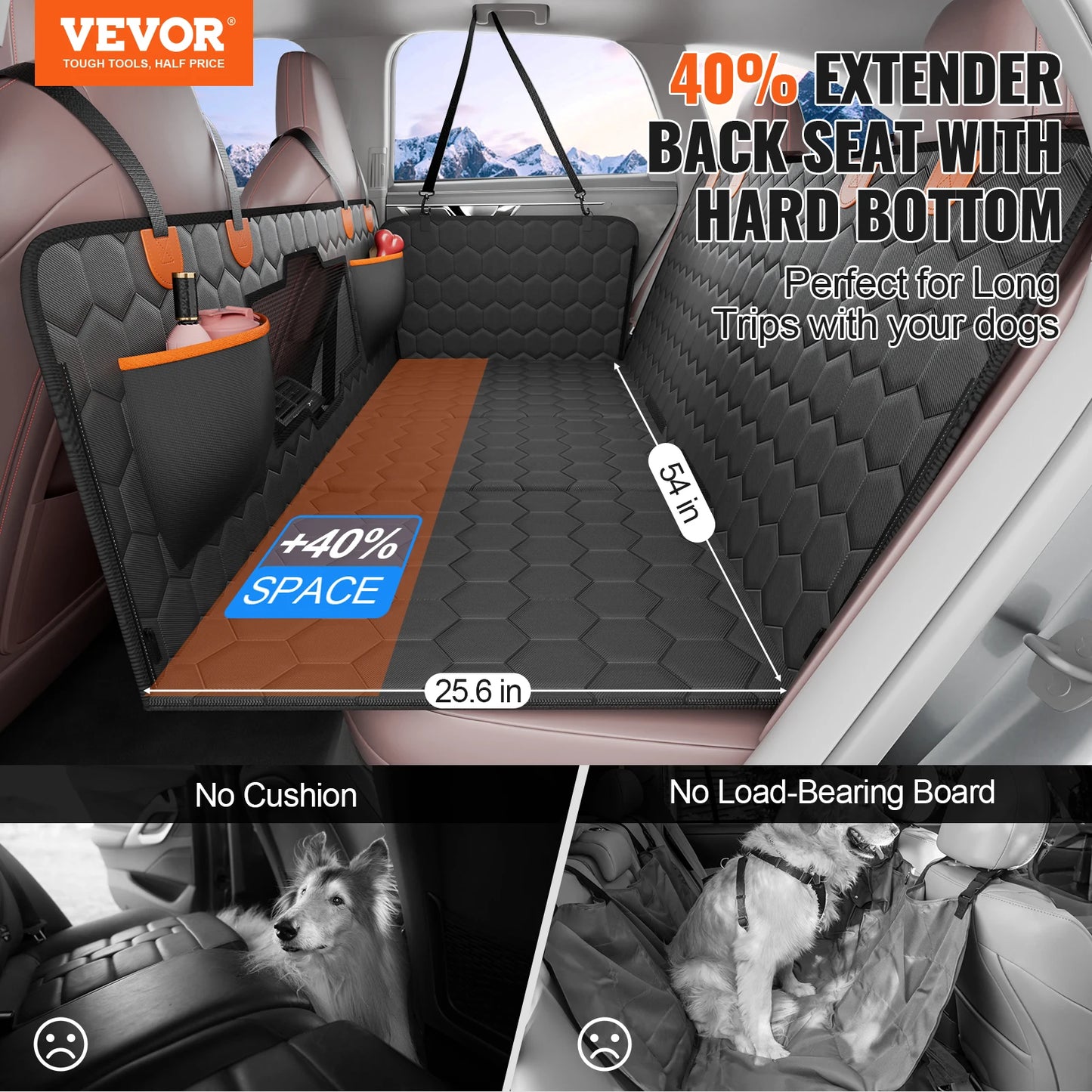 Back Seat Extender Dog Car Seat Cover