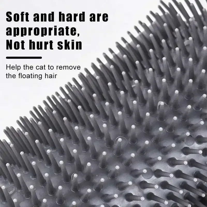 Cat Grooming and Accessory Products: Self-Grooming Wall Brushes, Corner Scrapers and Styling Tools