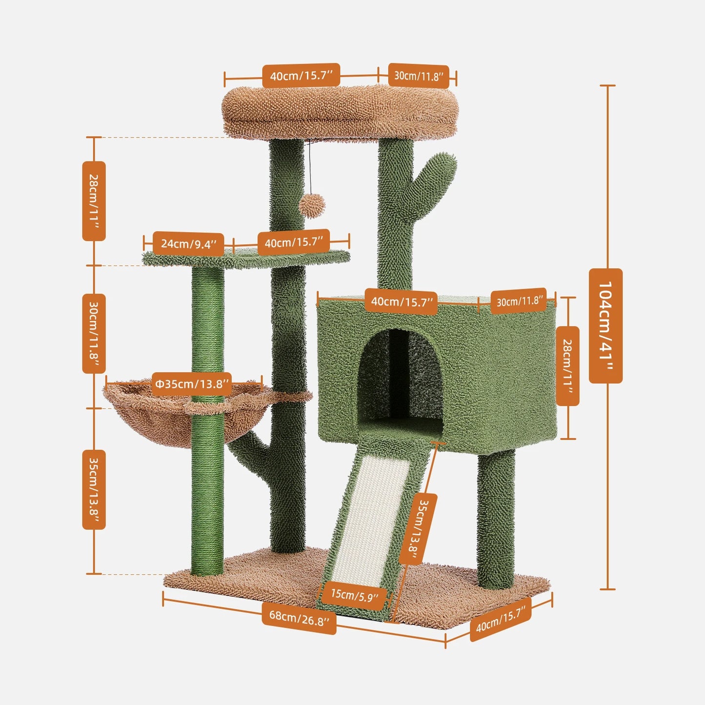 Cozy Condo for Indoor Cats Cat Climbing Stand with Plush Perch