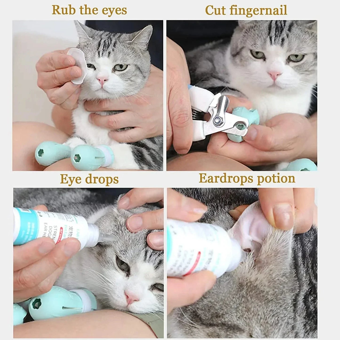 Multifunctional Cat Foot Cover Claw Protection