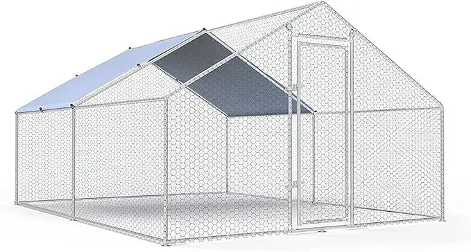 Large Metal Chicken Coop, Walk-in Chicken Run