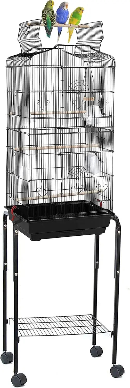 Large Birdcage with Detachable Rolling Stand