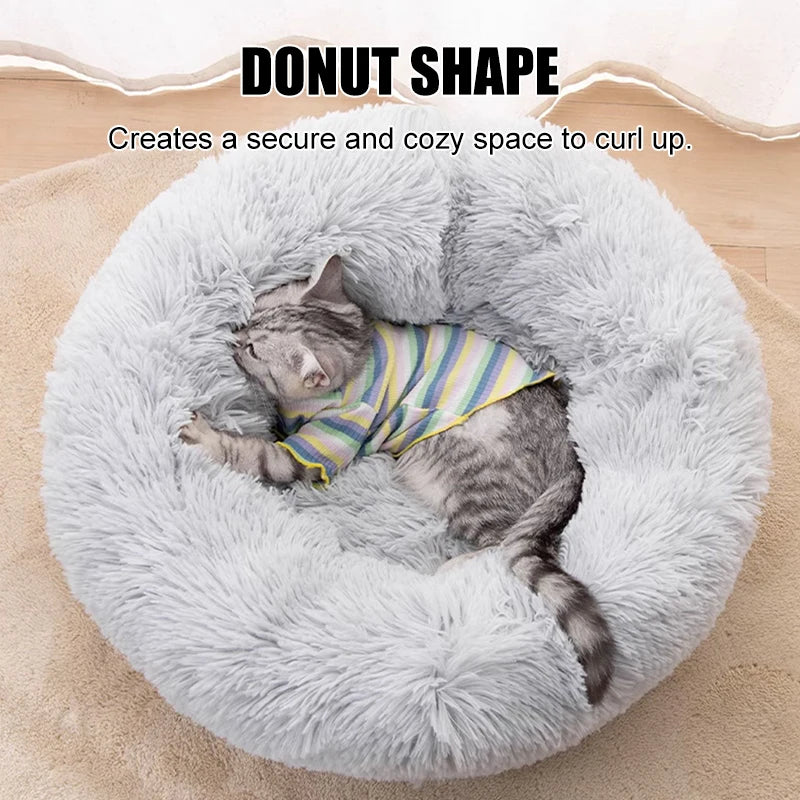 40-100cm Fluffy Pets Bed Super Warm and Soft