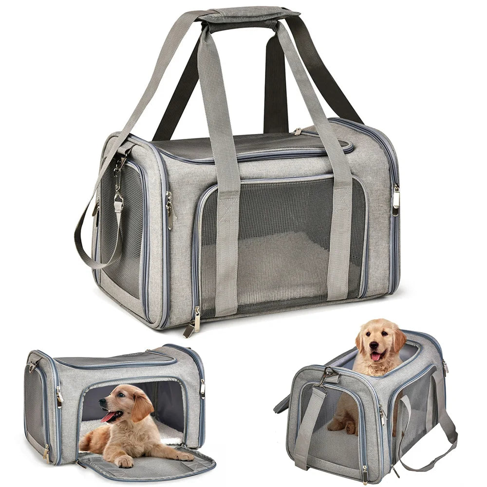 Pet Carrier Bag Soft Side Backpack